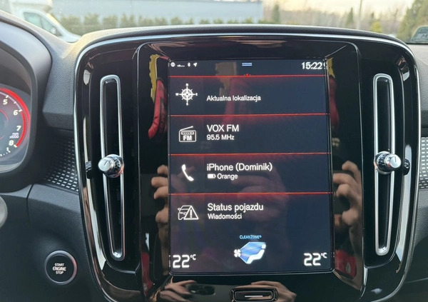 Volvo XC 40 cena 149900 przebieg: 68000, rok produkcji 2021 z Górowo Iławeckie małe 352